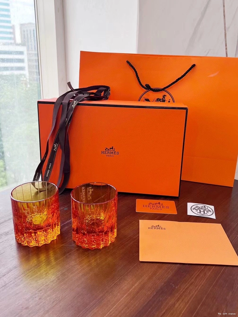 HERMES GLASSWARE CUPS 0820